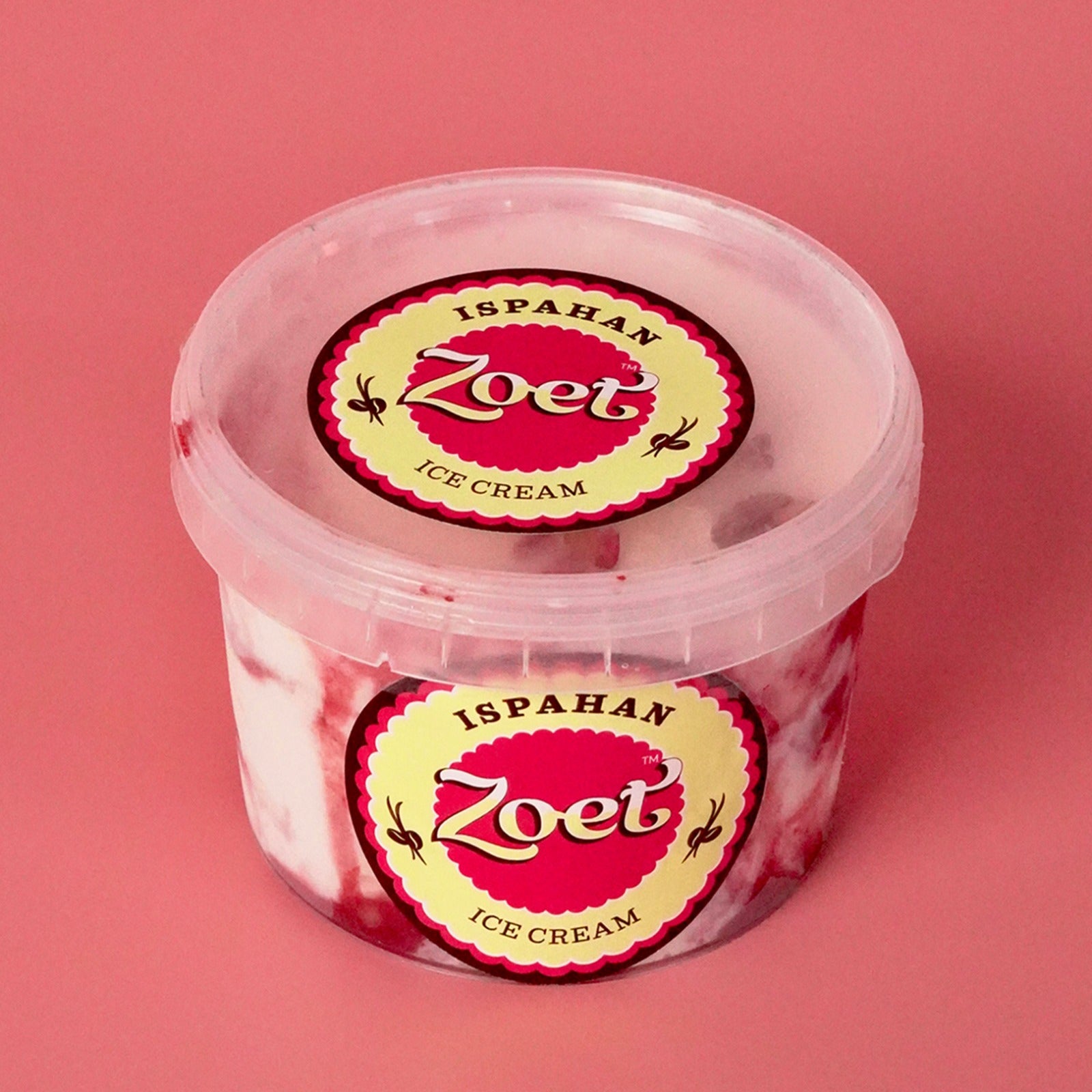 Ispahan Ice Cream (Eggless)