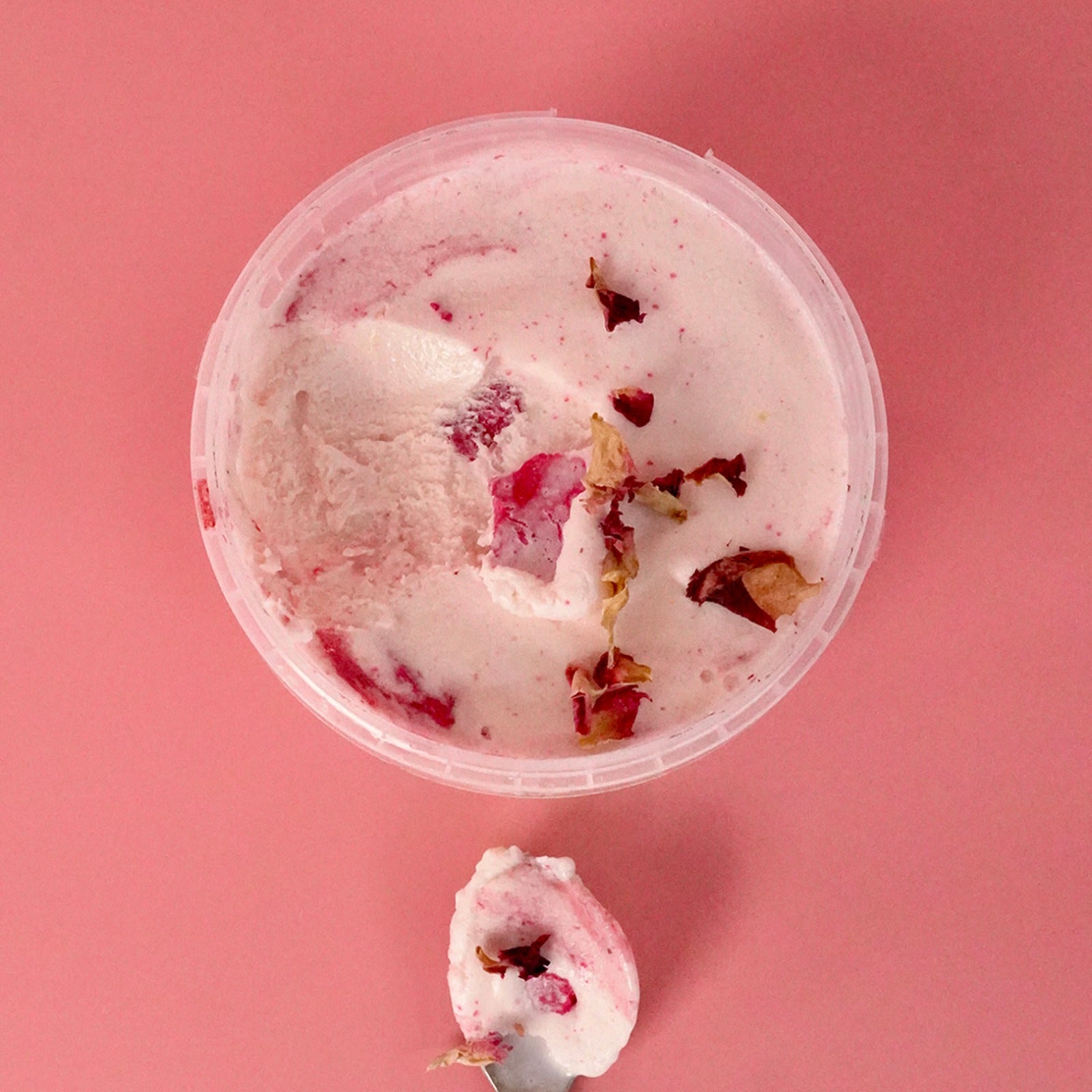 Ispahan Ice Cream (Eggless)