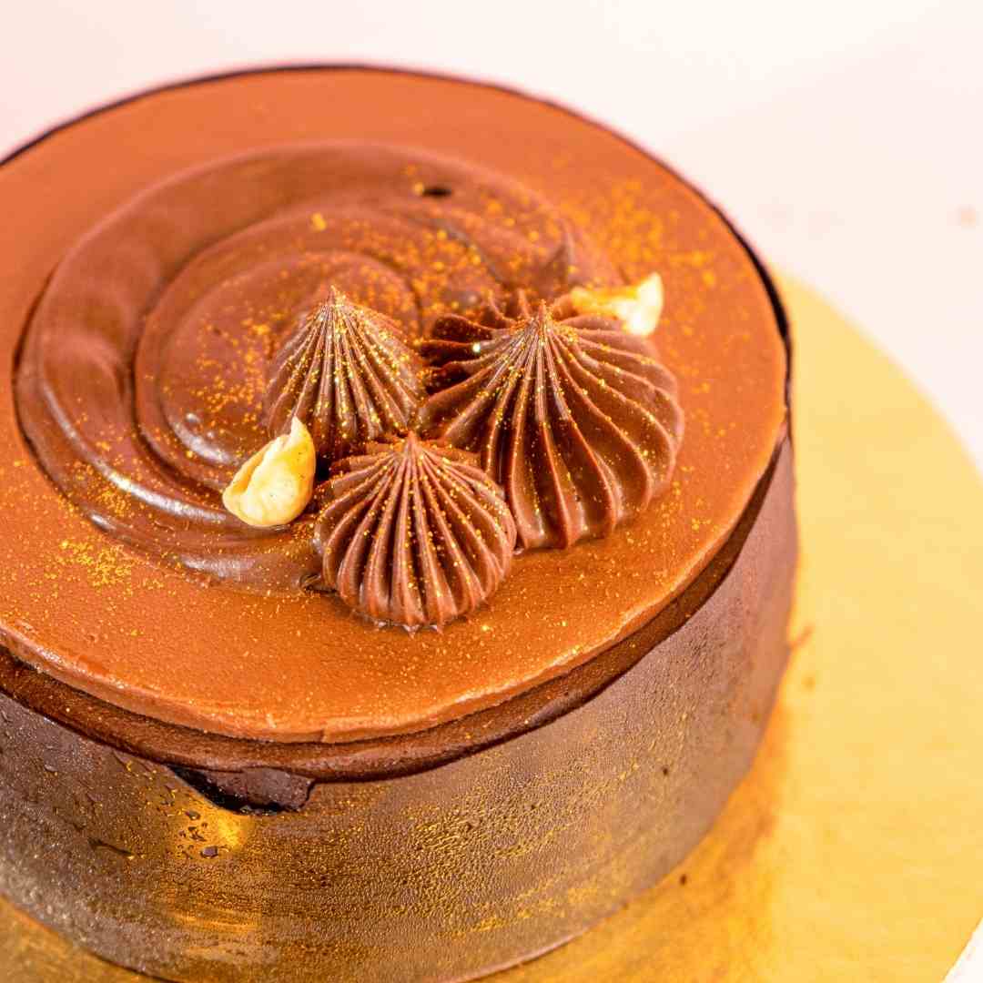 Hazelnut Chocolate Mousse Cake (Eggless) Online Delhi