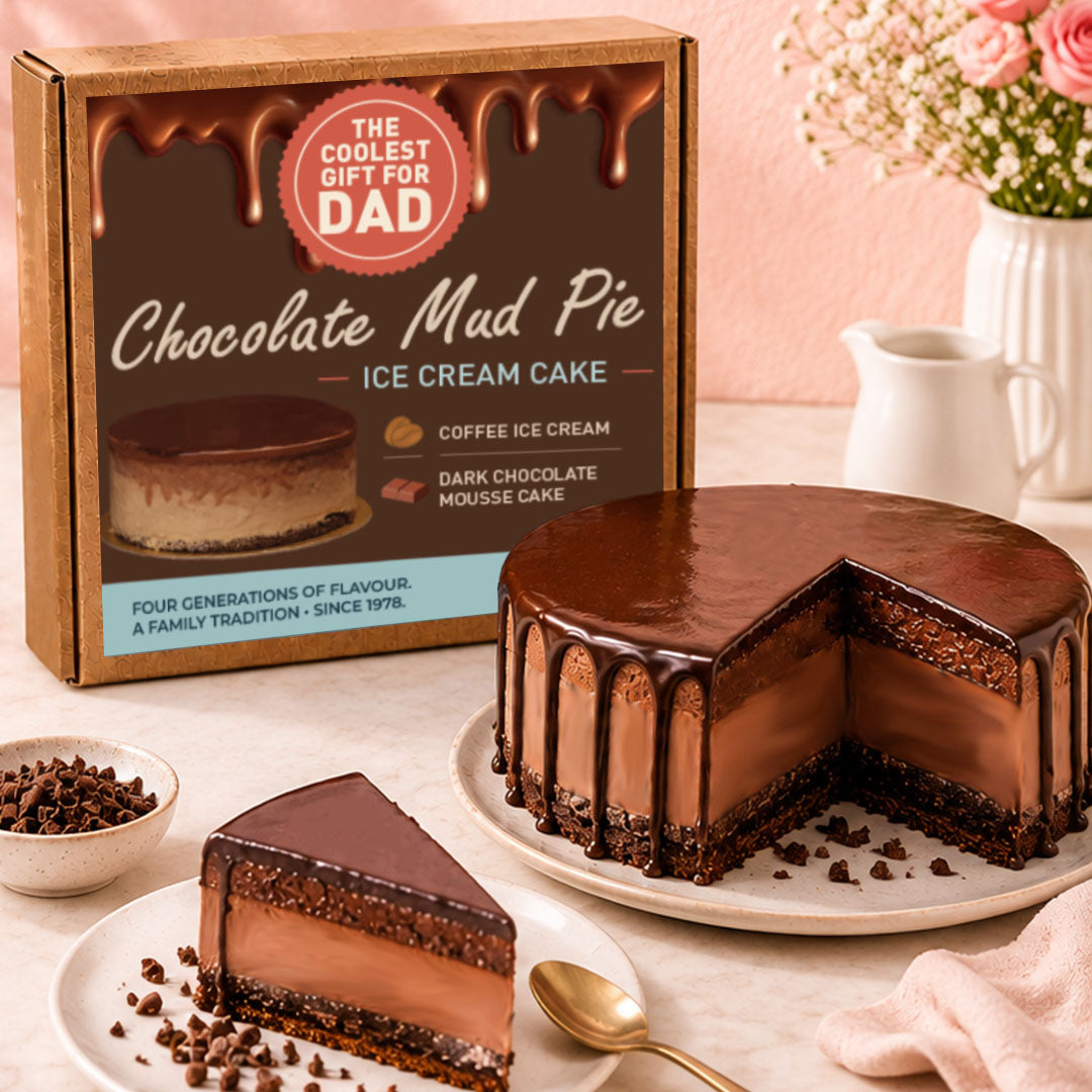 Father's Day Chocolate Mud Pie Special Ice Cream Cake 