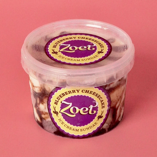 Blueberry Cheesecake Ice Cream (Eggless)